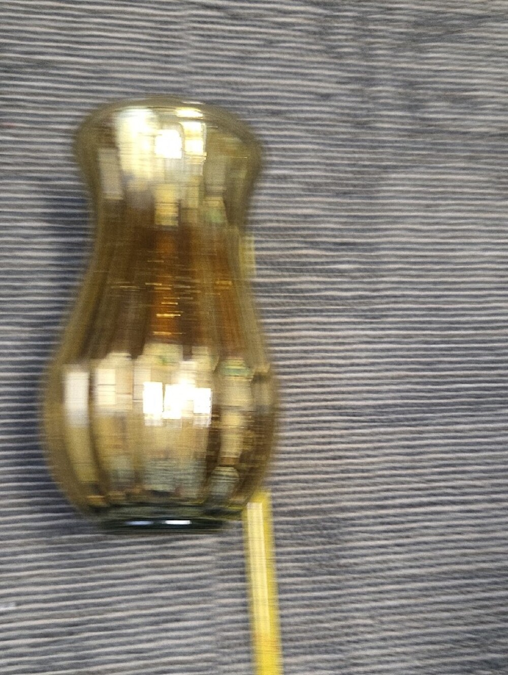 Gold Mercury Glass Decorative Vase - Home Accents 9 Inches Tall. - Picture 3 of 3